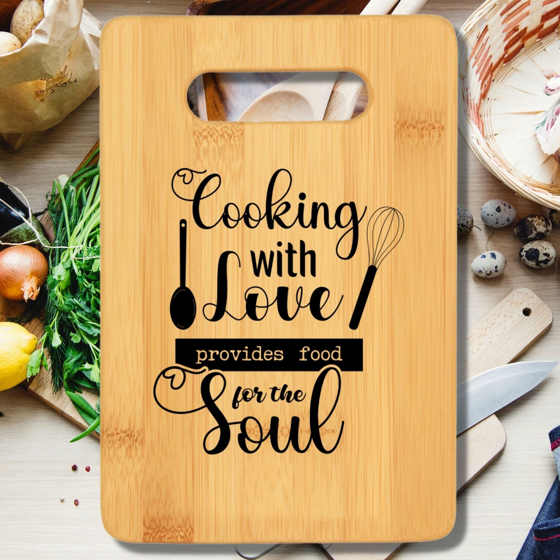 Cooking With Love Provides Food for the Cutting Board v2 - We Love Your Gift