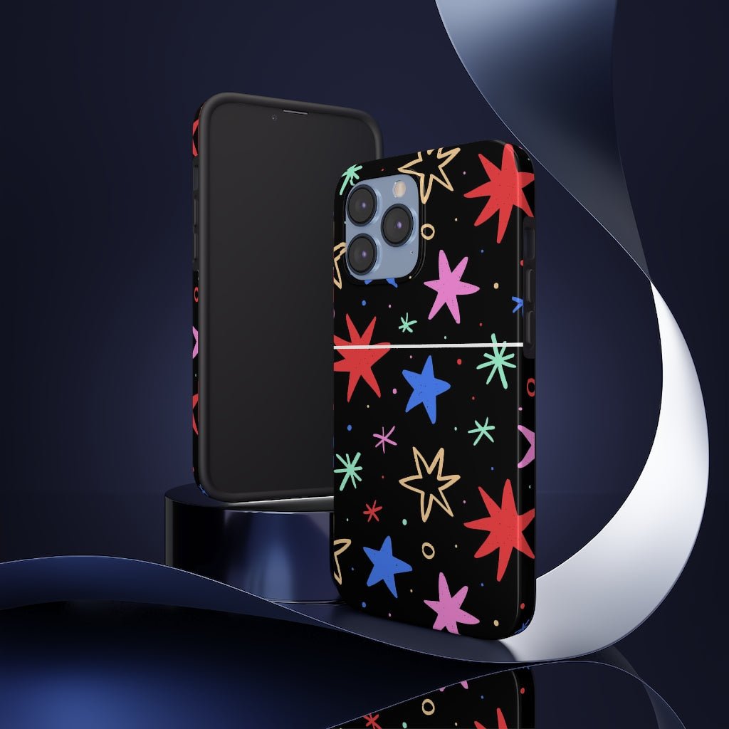 Cool Stars Tough Phone Case - Super-Cute & Impact Resistant for iPhones & Samsung - We Love Your Gift