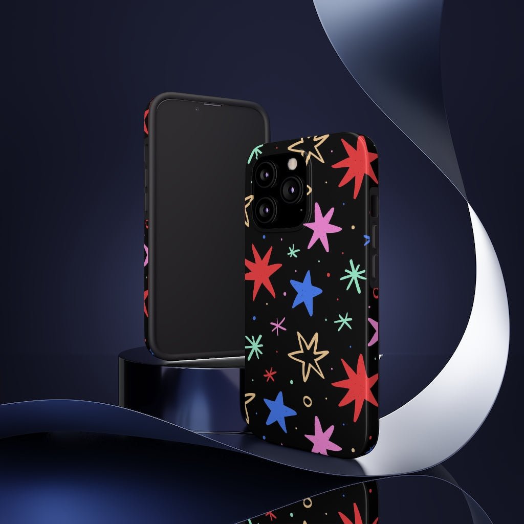 Cool Stars Tough Phone Case - Super-Cute & Impact Resistant for iPhones & Samsung - We Love Your Gift