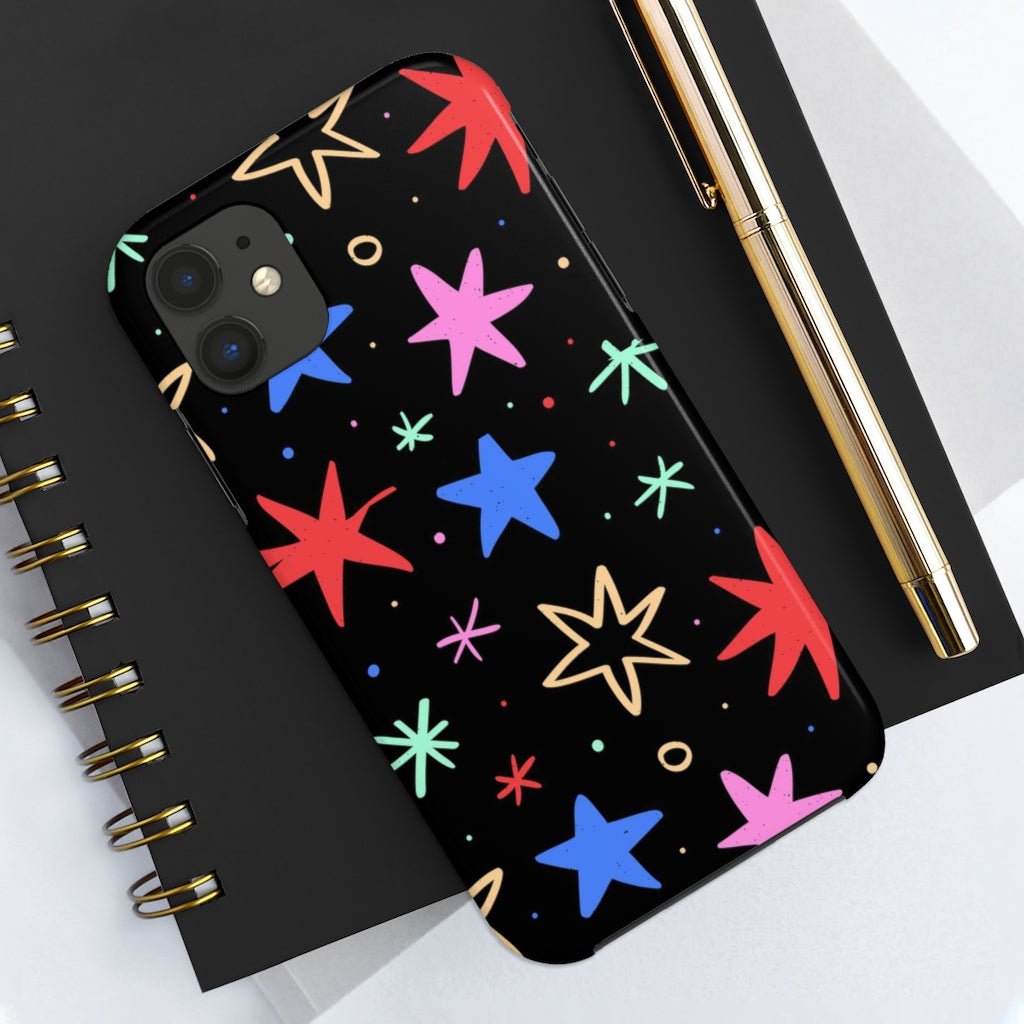 Cool Stars Tough Phone Case - Super-Cute & Impact Resistant for iPhones & Samsung - We Love Your Gift