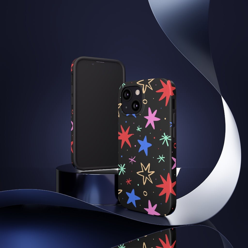 Cool Stars Tough Phone Case - Super-Cute & Impact Resistant for iPhones & Samsung - We Love Your Gift