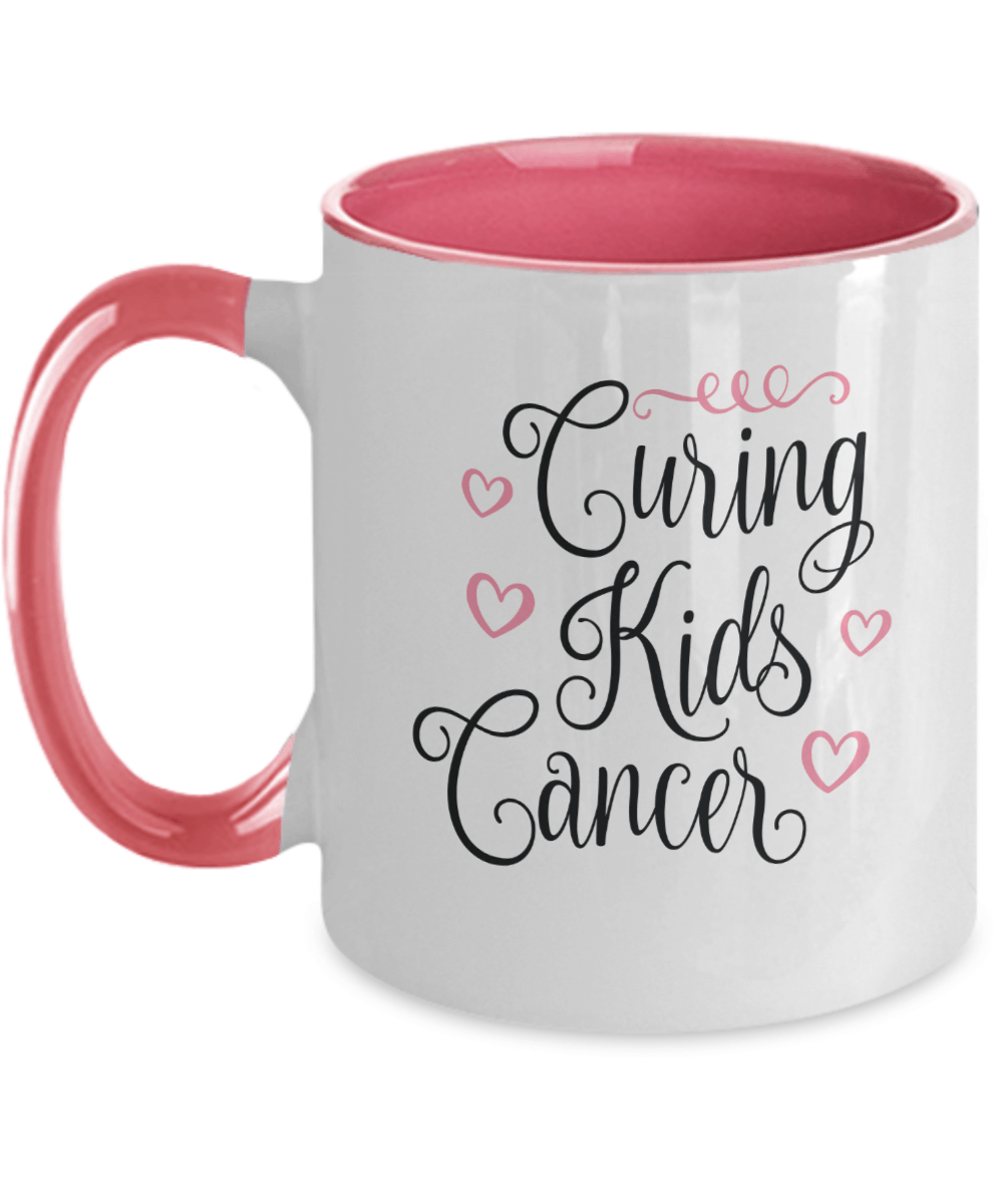 Curing Kids Cancer Pink Mug - We Love Your Gift