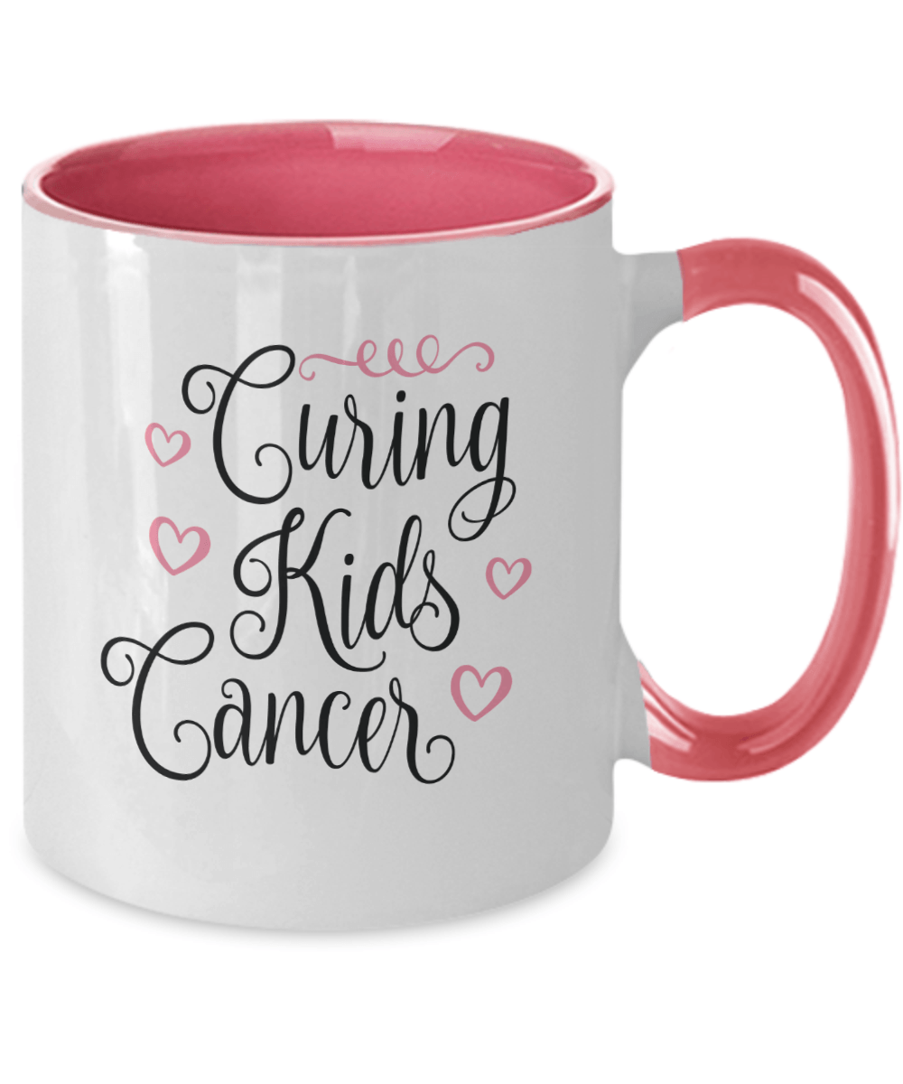 Curing Kids Cancer Pink Mug - We Love Your Gift