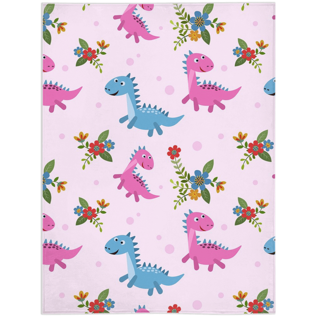 Cute Dino Minky Blankets - We Love Your Gift