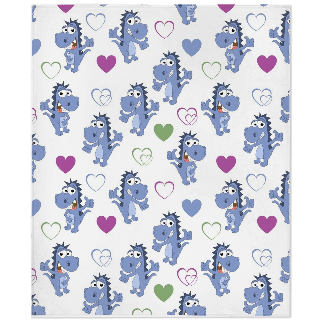 Cute Dino Pattern Minky Blankets - We Love Your Gift