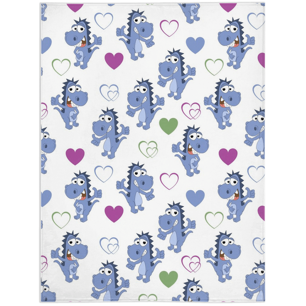 Cute Dino Pattern Minky Blankets - We Love Your Gift