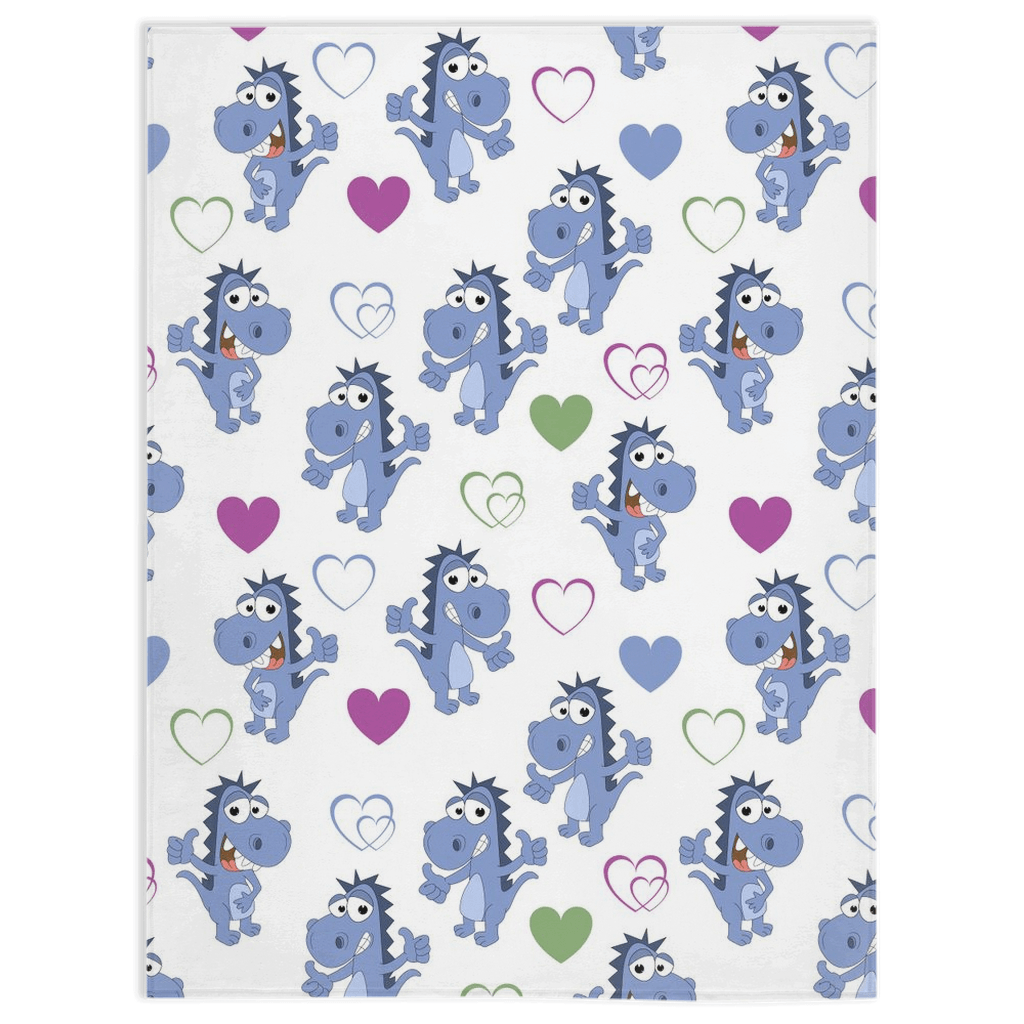 Cute Dino Pattern Minky Blankets - We Love Your Gift