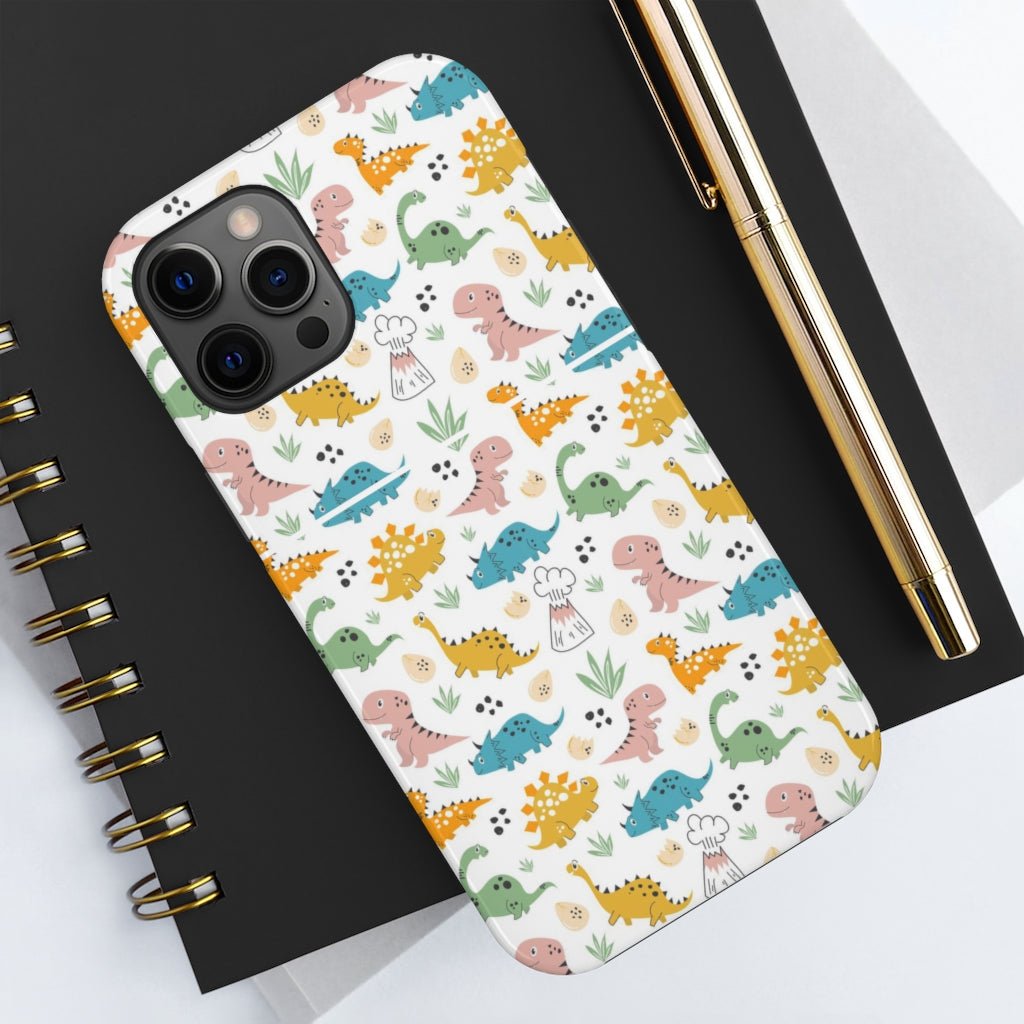 Cute Dinosaurs Tough Phone Case - Super-Cute & Impact Resistant for iPhones & Samsung - We Love Your Gift