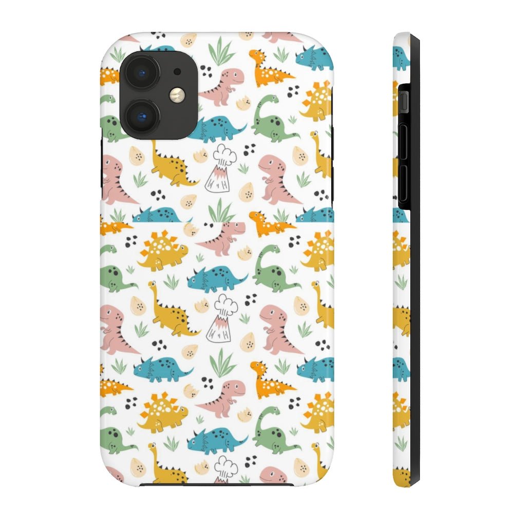 Cute Dinosaurs Tough Phone Case - Super-Cute & Impact Resistant for iPhones & Samsung - We Love Your Gift