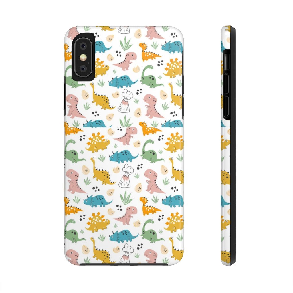 Cute Dinosaurs Tough Phone Case - Super-Cute & Impact Resistant for iPhones & Samsung - We Love Your Gift