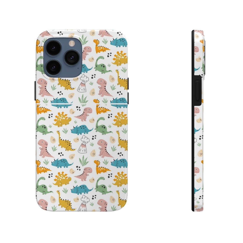 Cute Dinosaurs Tough Phone Case - Super-Cute & Impact Resistant for iPhones & Samsung - We Love Your Gift