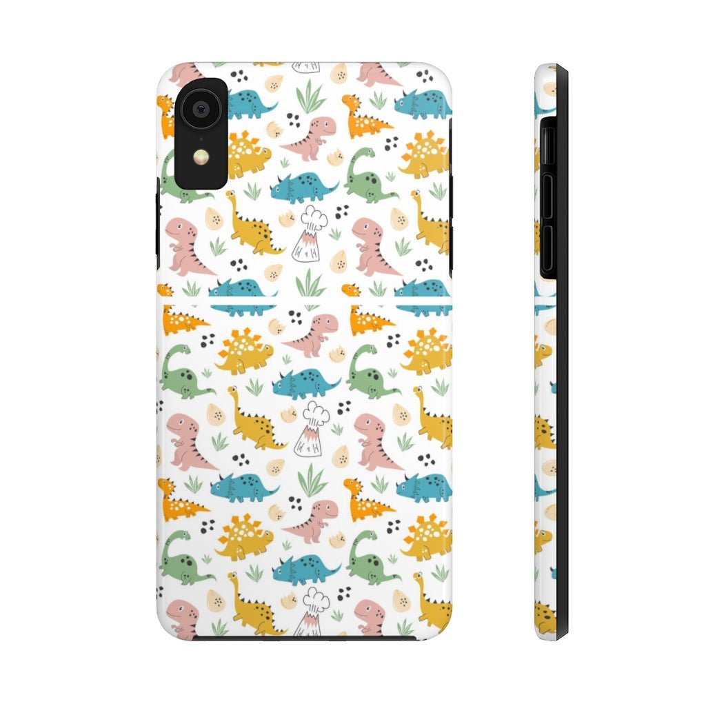 Cute Dinosaurs Tough Phone Case - Super-Cute & Impact Resistant for iPhones & Samsung - We Love Your Gift