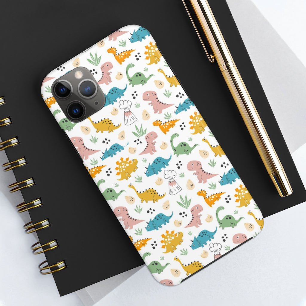 Cute Dinosaurs Tough Phone Case - Super-Cute & Impact Resistant for iPhones & Samsung - We Love Your Gift