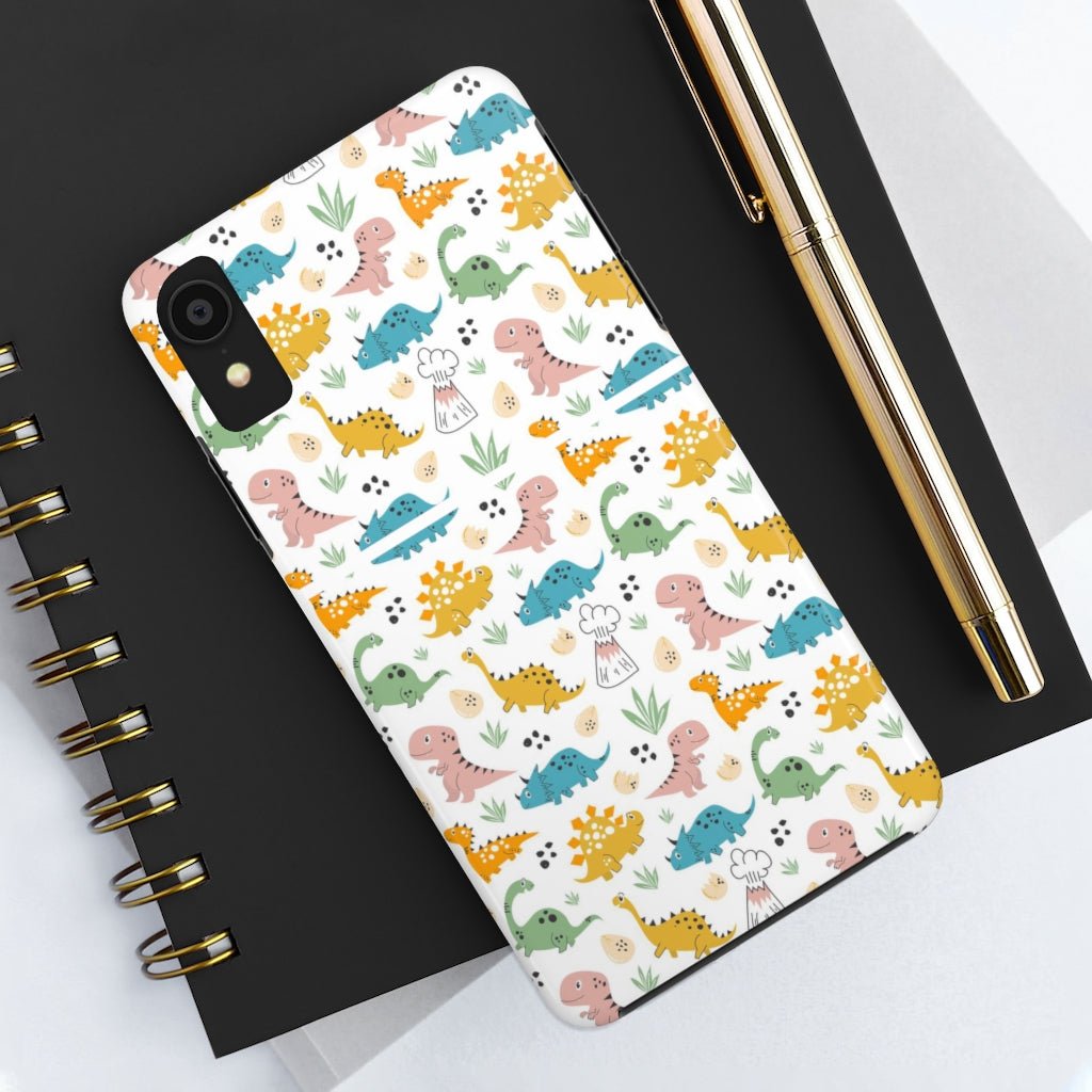 Cute Dinosaurs Tough Phone Case - Super-Cute & Impact Resistant for iPhones & Samsung - We Love Your Gift