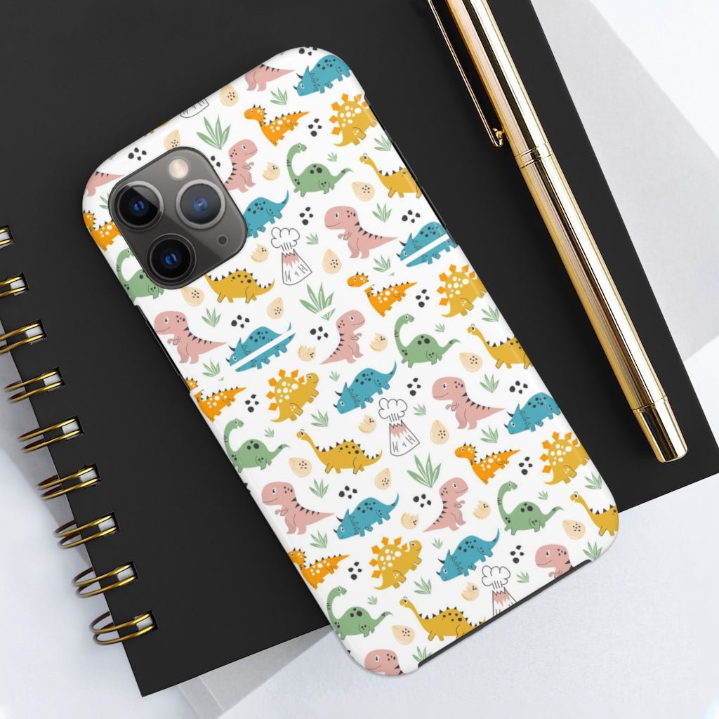 Cute Dinosaurs Tough Phone Case - Super-Cute & Impact Resistant for iPhones & Samsung - We Love Your Gift