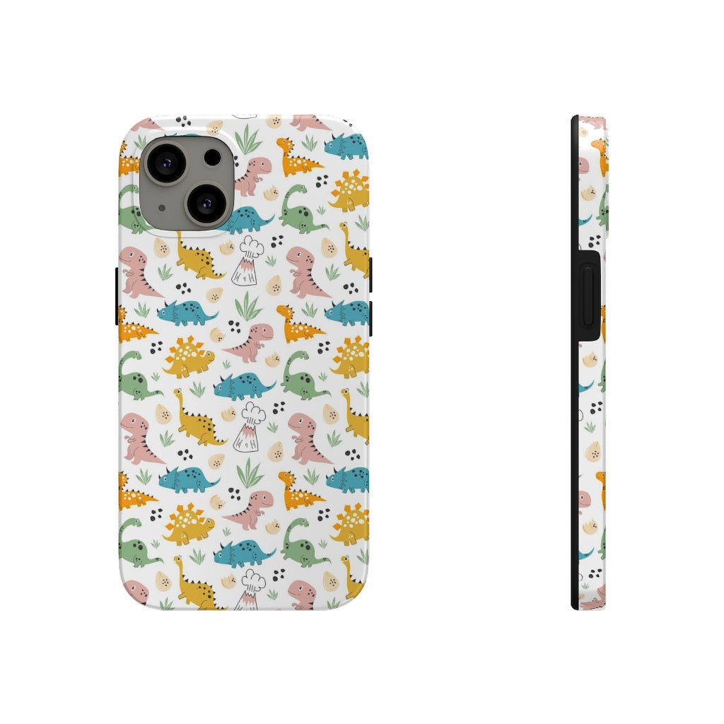 Cute Dinosaurs Tough Phone Case - Super-Cute & Impact Resistant for iPhones & Samsung - We Love Your Gift