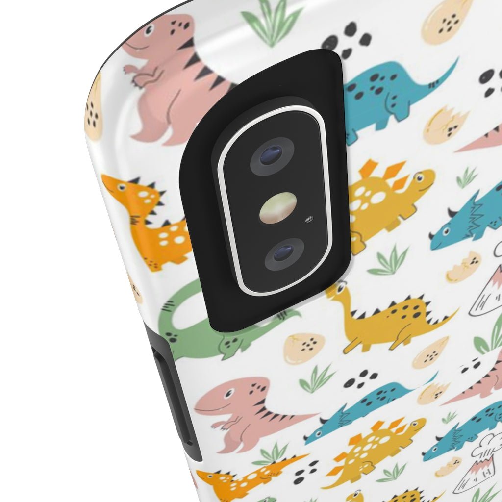 Cute Dinosaurs Tough Phone Case - Super-Cute & Impact Resistant for iPhones & Samsung - We Love Your Gift