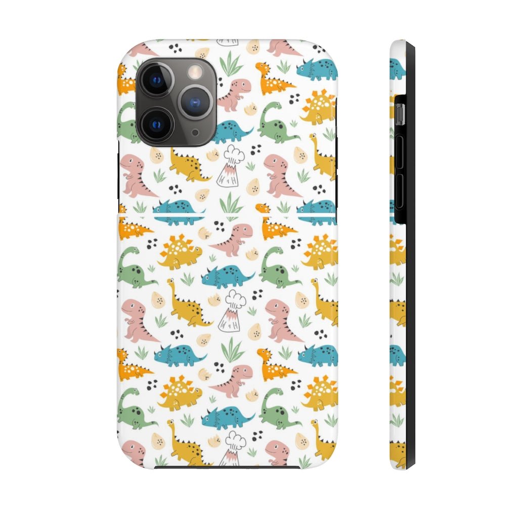 Cute Dinosaurs Tough Phone Case - Super-Cute & Impact Resistant for iPhones & Samsung - We Love Your Gift