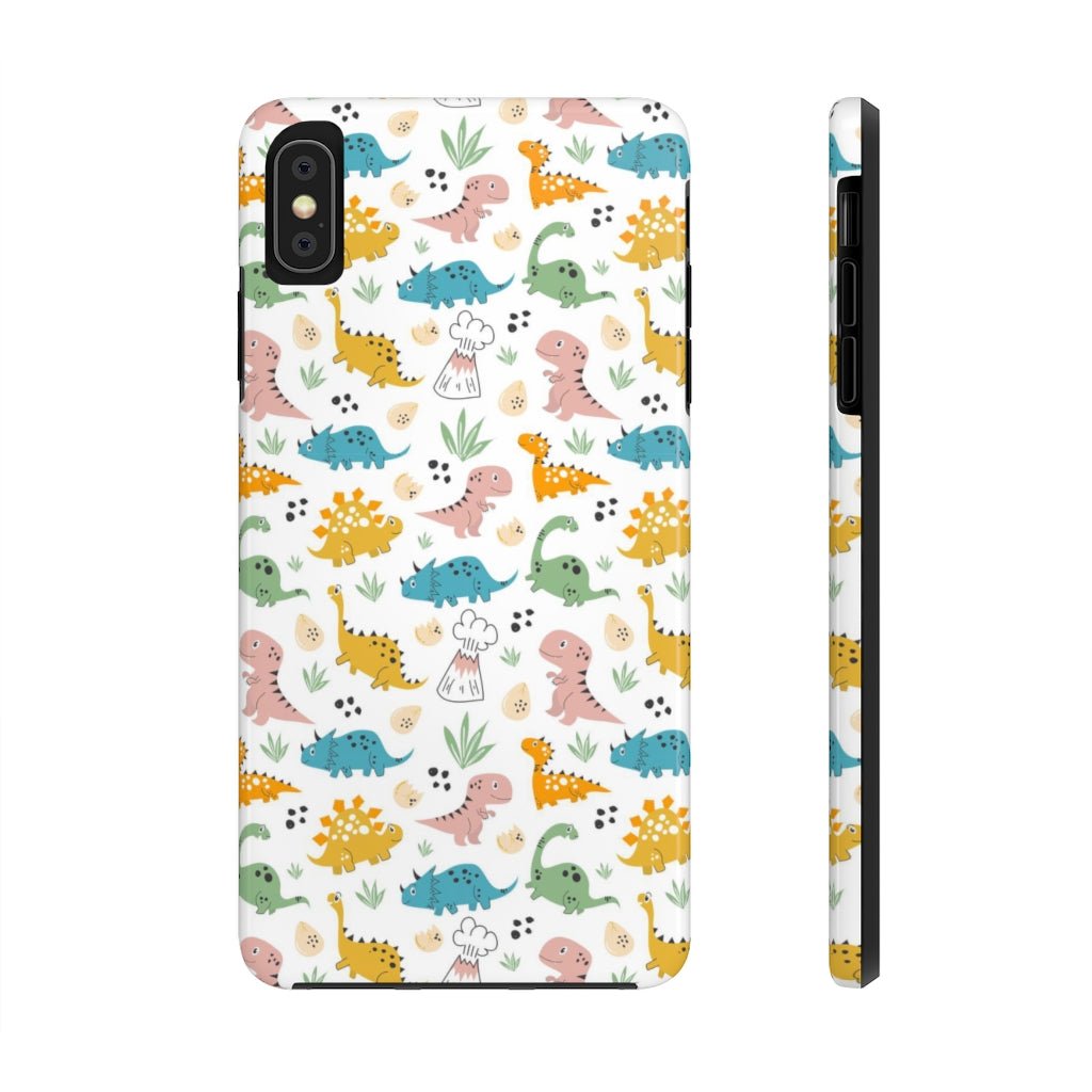 Cute Dinosaurs Tough Phone Case - Super-Cute & Impact Resistant for iPhones & Samsung - We Love Your Gift