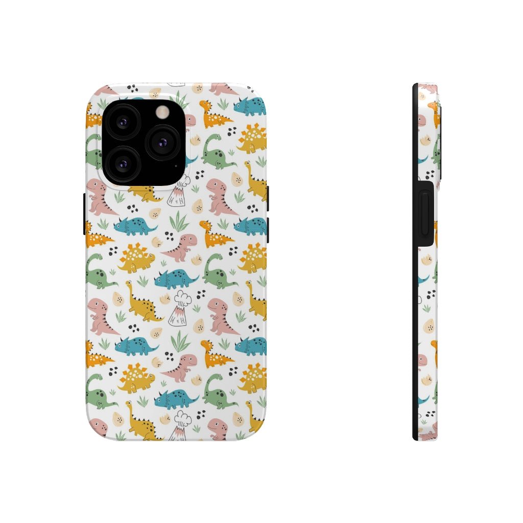 Cute Dinosaurs Tough Phone Case - Super-Cute & Impact Resistant for iPhones & Samsung - We Love Your Gift