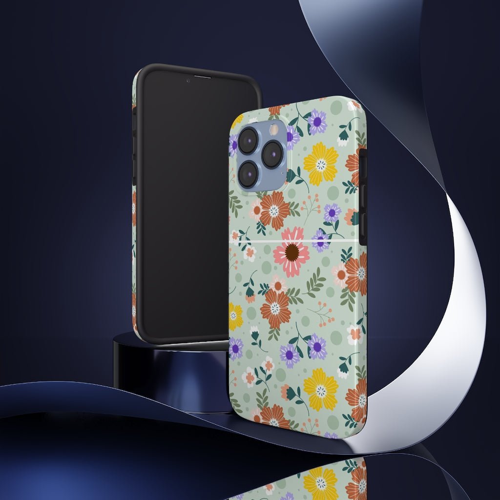 Cute Floral Tough Phone Case - Super-Cute & Impact Resistant for iPhones & Samsung - We Love Your Gift