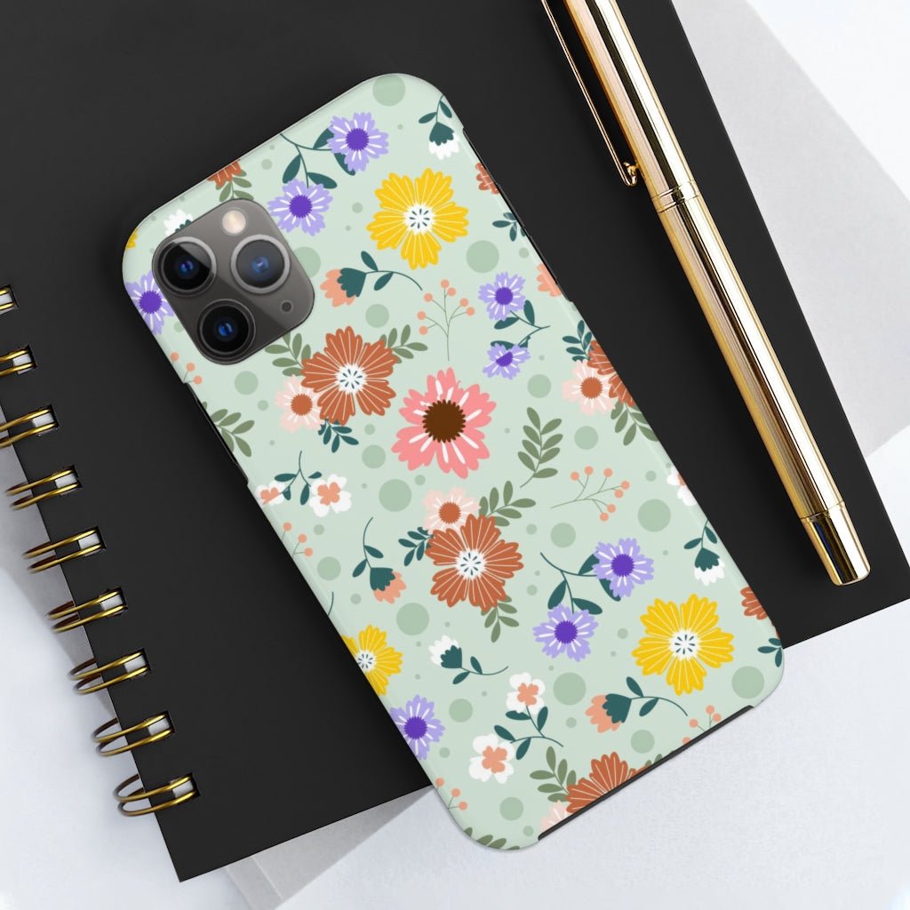 Cute Floral Tough Phone Case - Super-Cute & Impact Resistant for iPhones & Samsung - We Love Your Gift