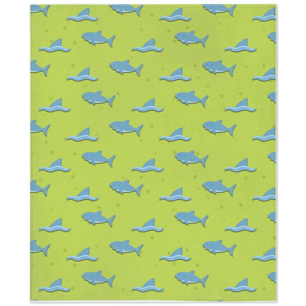 Cute Sharks Minky Blankets - We Love Your Gift