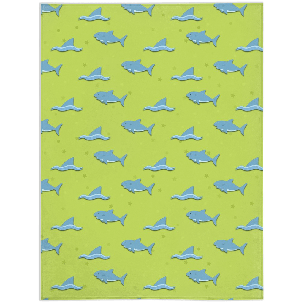 Cute Sharks Minky Blankets - We Love Your Gift