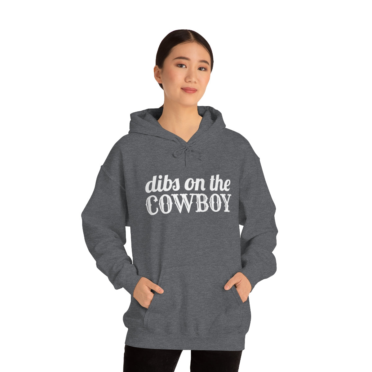 Dibs on the Cowboy White Print Hoodie - We Love Your Gift