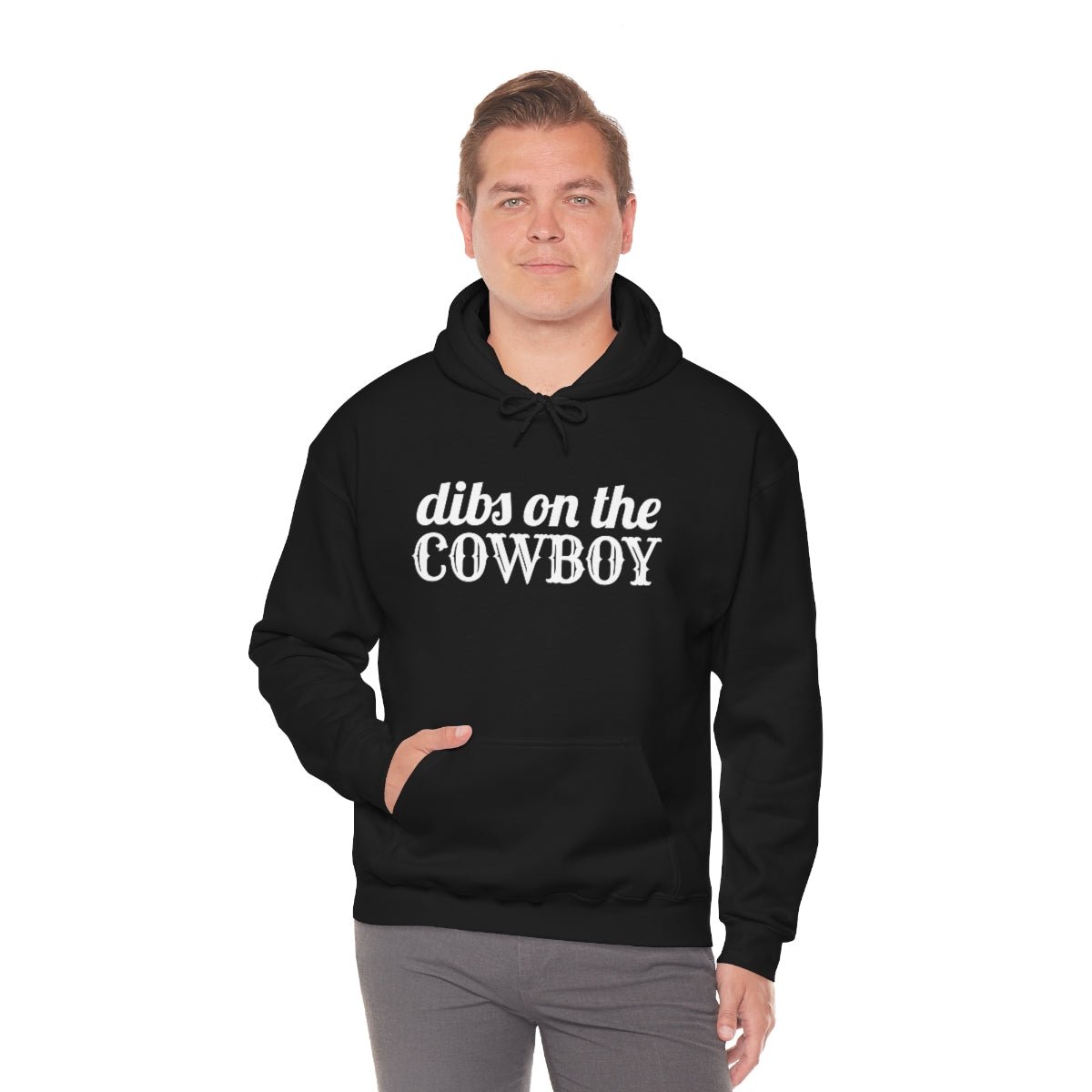 Dibs on the Cowboy White Print Hoodie - We Love Your Gift