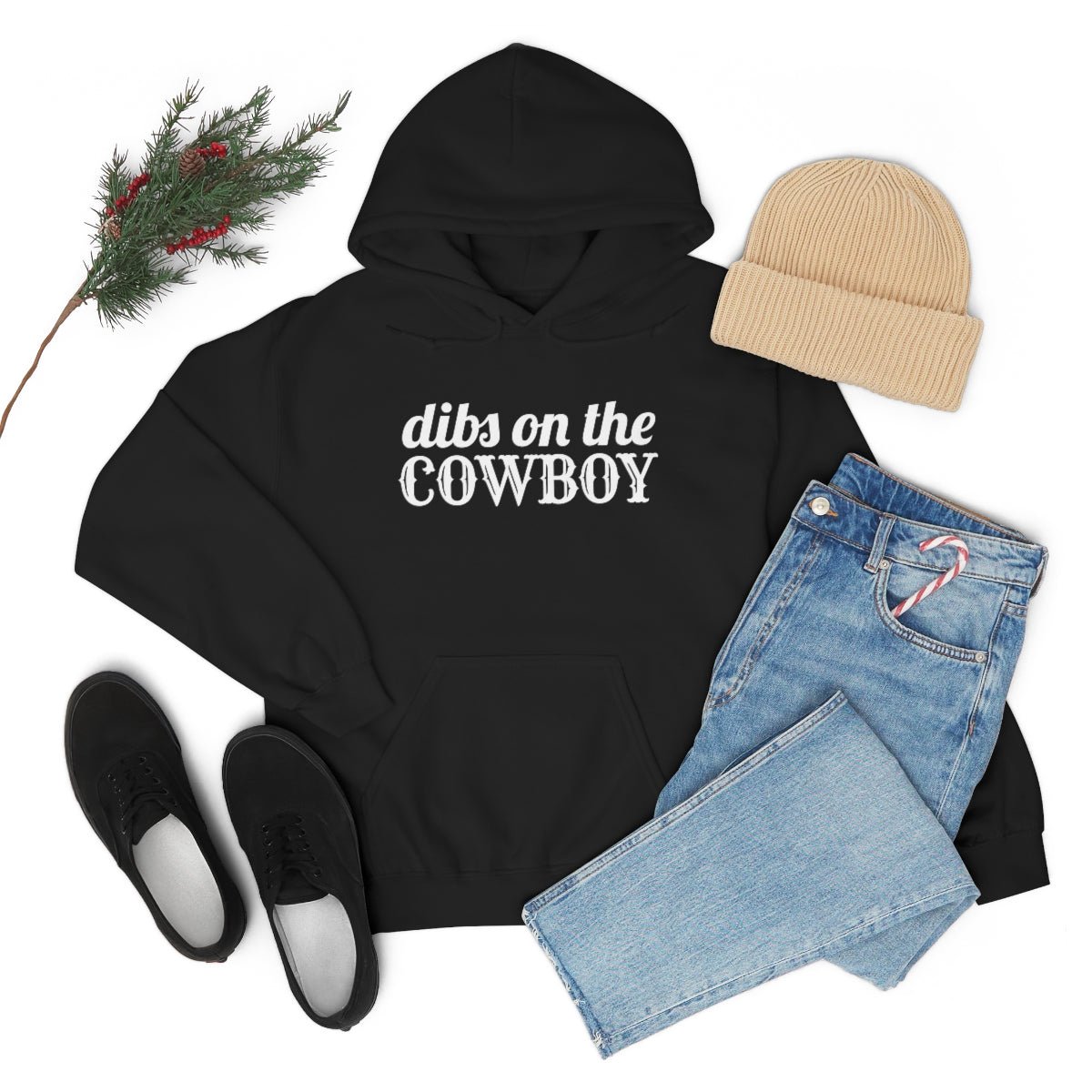 Dibs on the Cowboy White Print Hoodie - We Love Your Gift