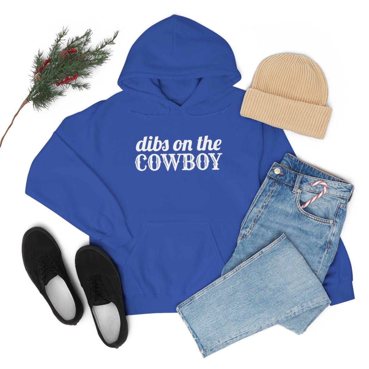 Dibs on the Cowboy White Print Hoodie - We Love Your Gift