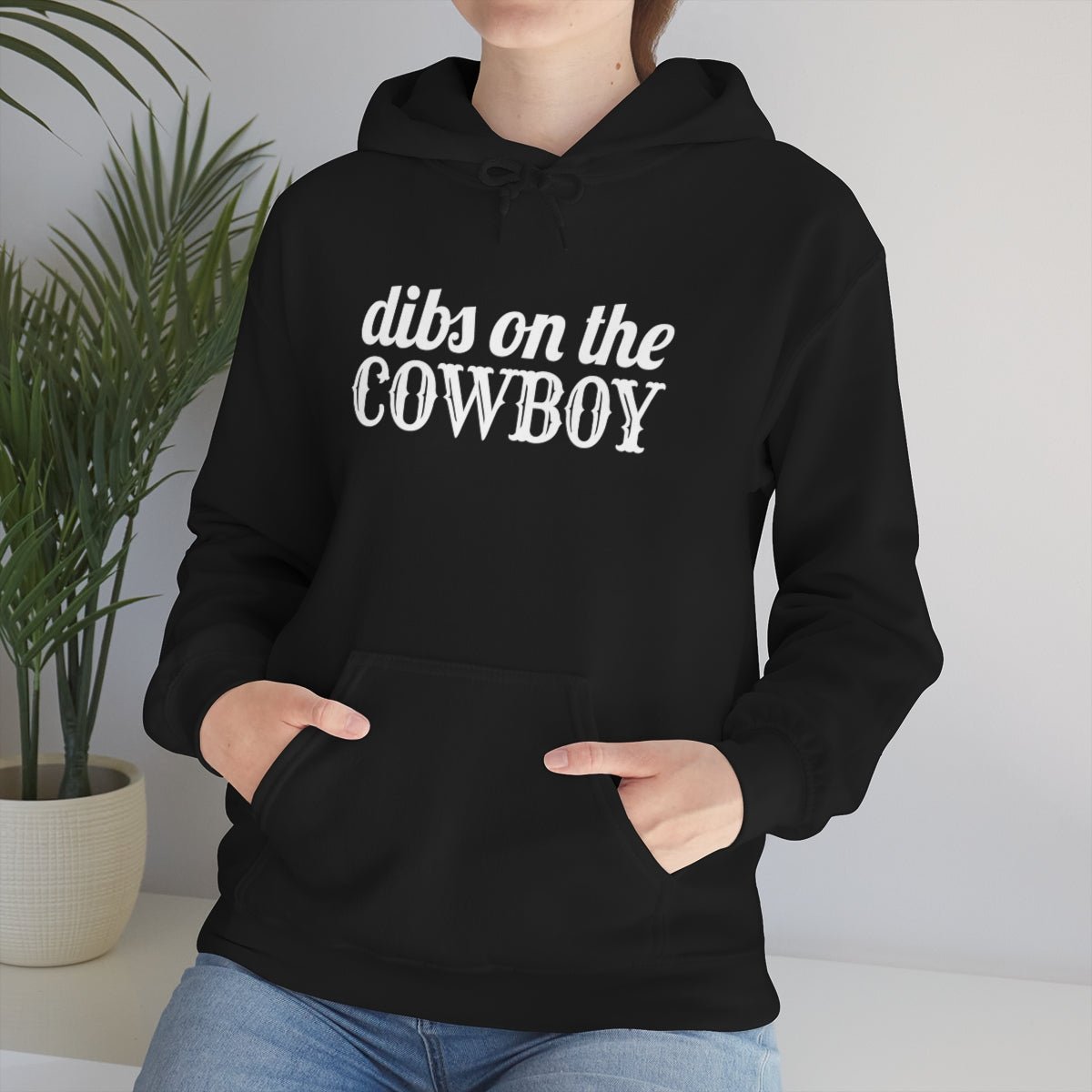 Dibs on the Cowboy White Print Hoodie - We Love Your Gift