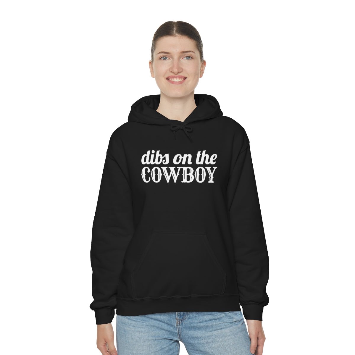 Dibs on the Cowboy White Print Hoodie - We Love Your Gift