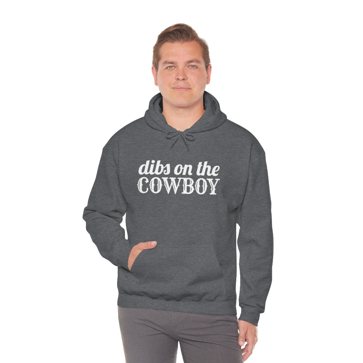 Dibs on the Cowboy White Print Hoodie - We Love Your Gift