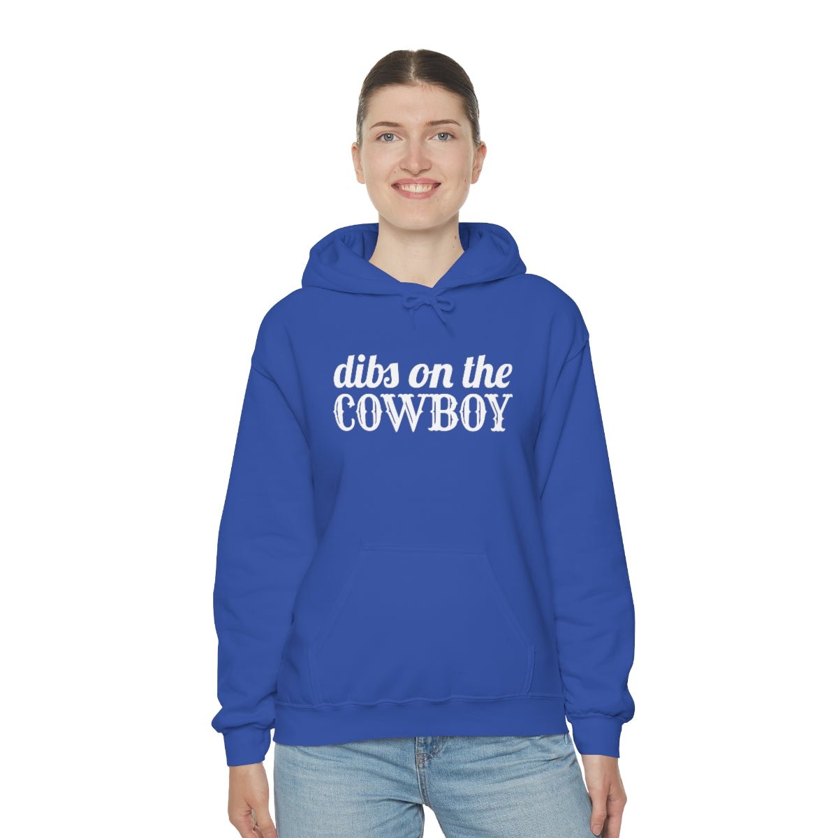 Dibs on the Cowboy White Print Hoodie - We Love Your Gift