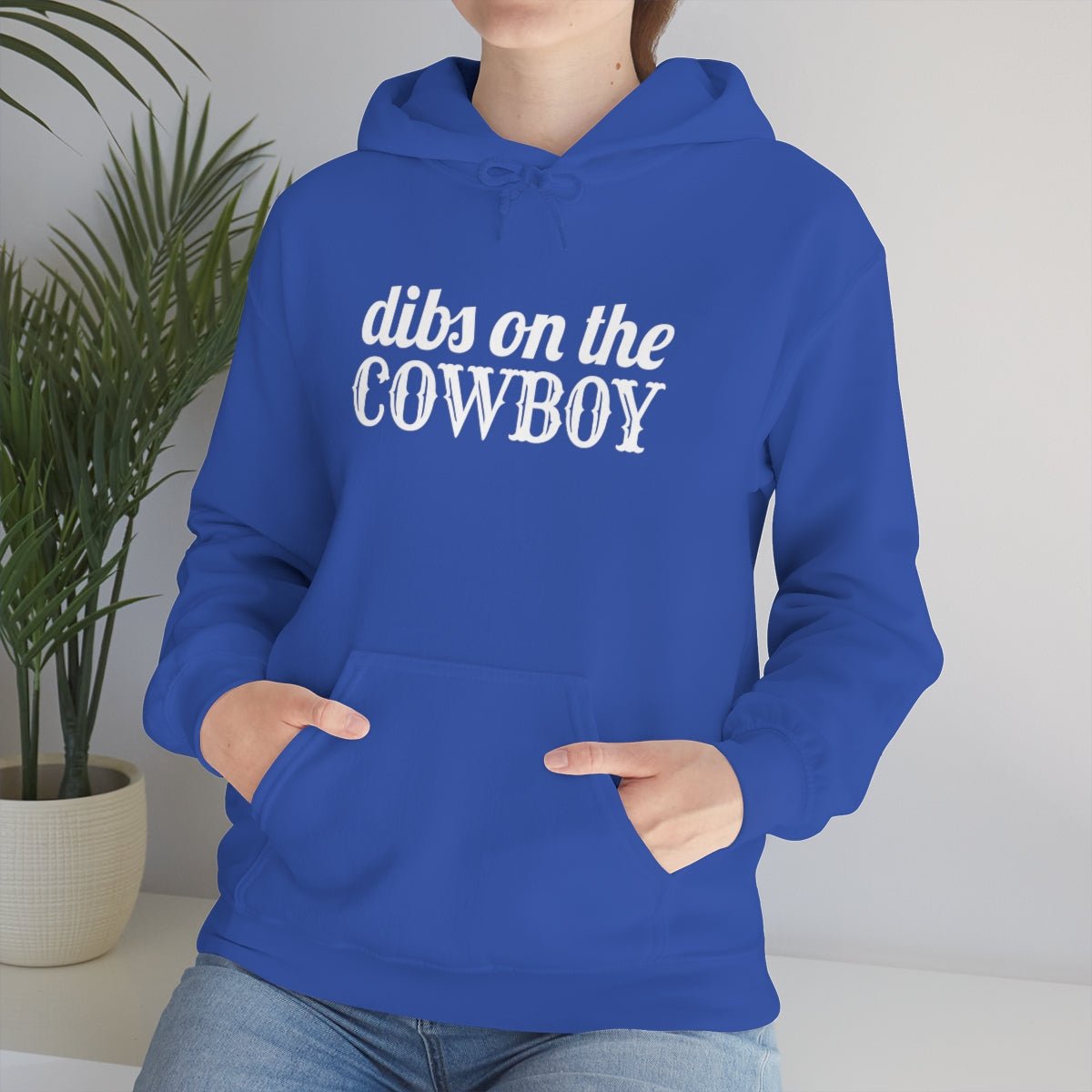 Dibs on the Cowboy White Print Hoodie - We Love Your Gift