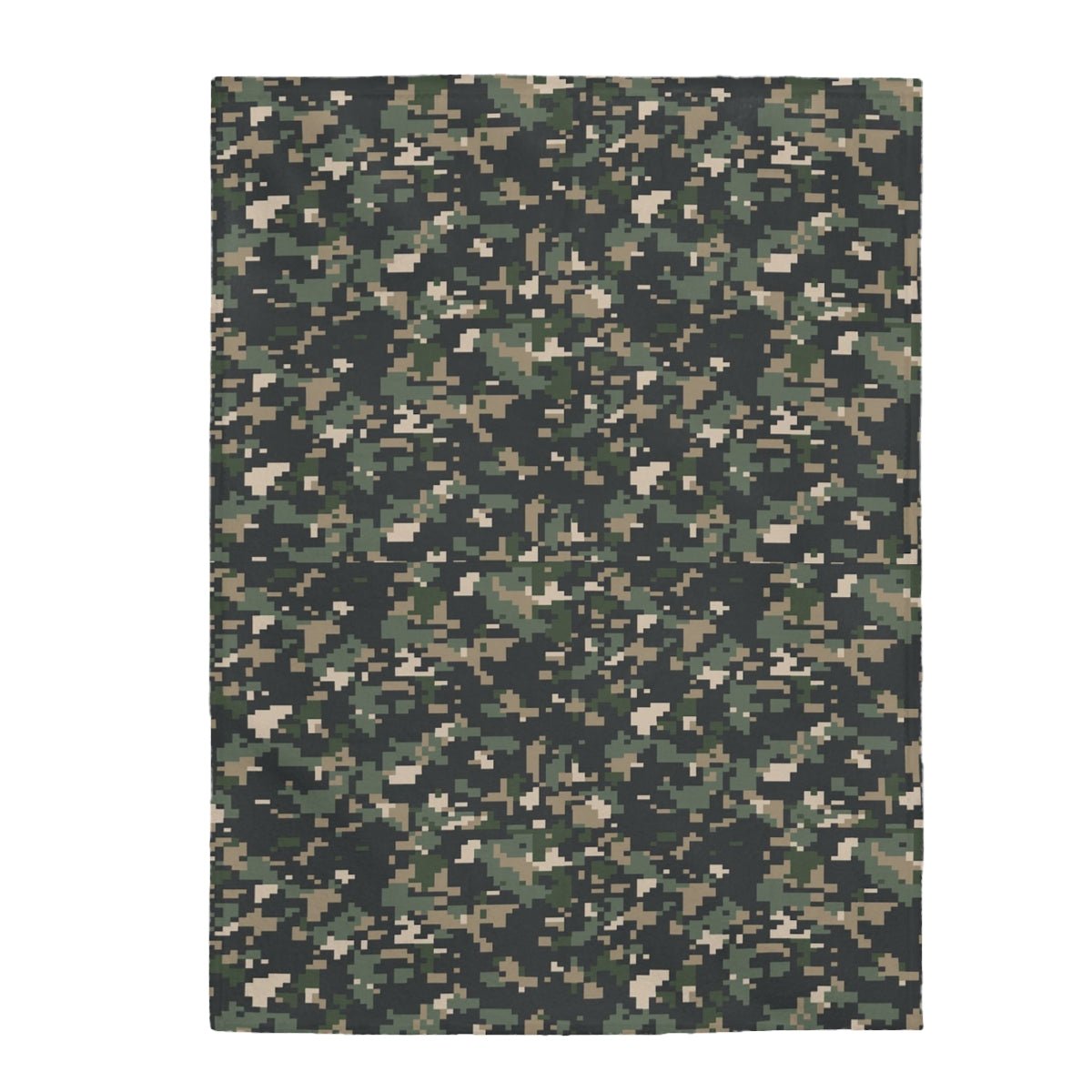 Digital Camouflage Velveteen Plush Blanket - Super Soft, Warm & Cozy - We Love Your Gift