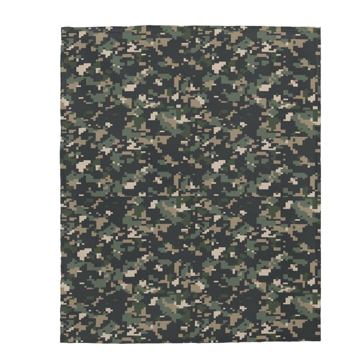 Digital Camouflage Velveteen Plush Blanket - Super Soft, Warm & Cozy - We Love Your Gift