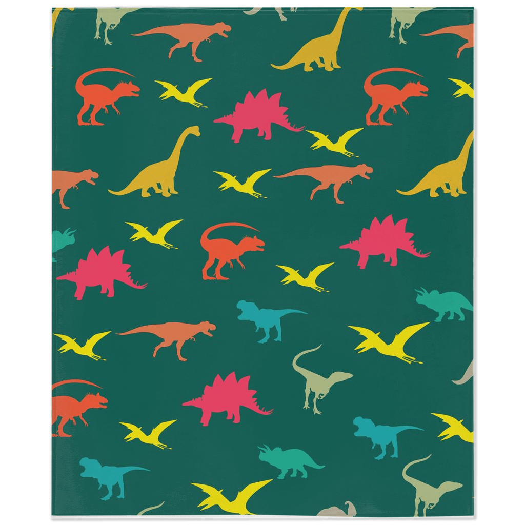 Dinosaur Pattern Minky Blankets - We Love Your Gift