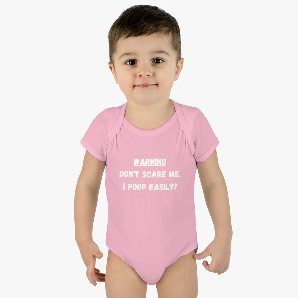 Don't Scare Me. I Poop Easily Funny Baby Infant Onsie - We Love Your Gift