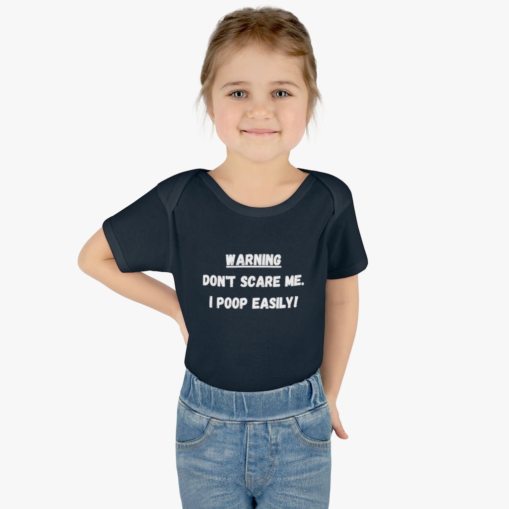 Don't Scare Me. I Poop Easily Funny Baby Infant Onsie - We Love Your Gift