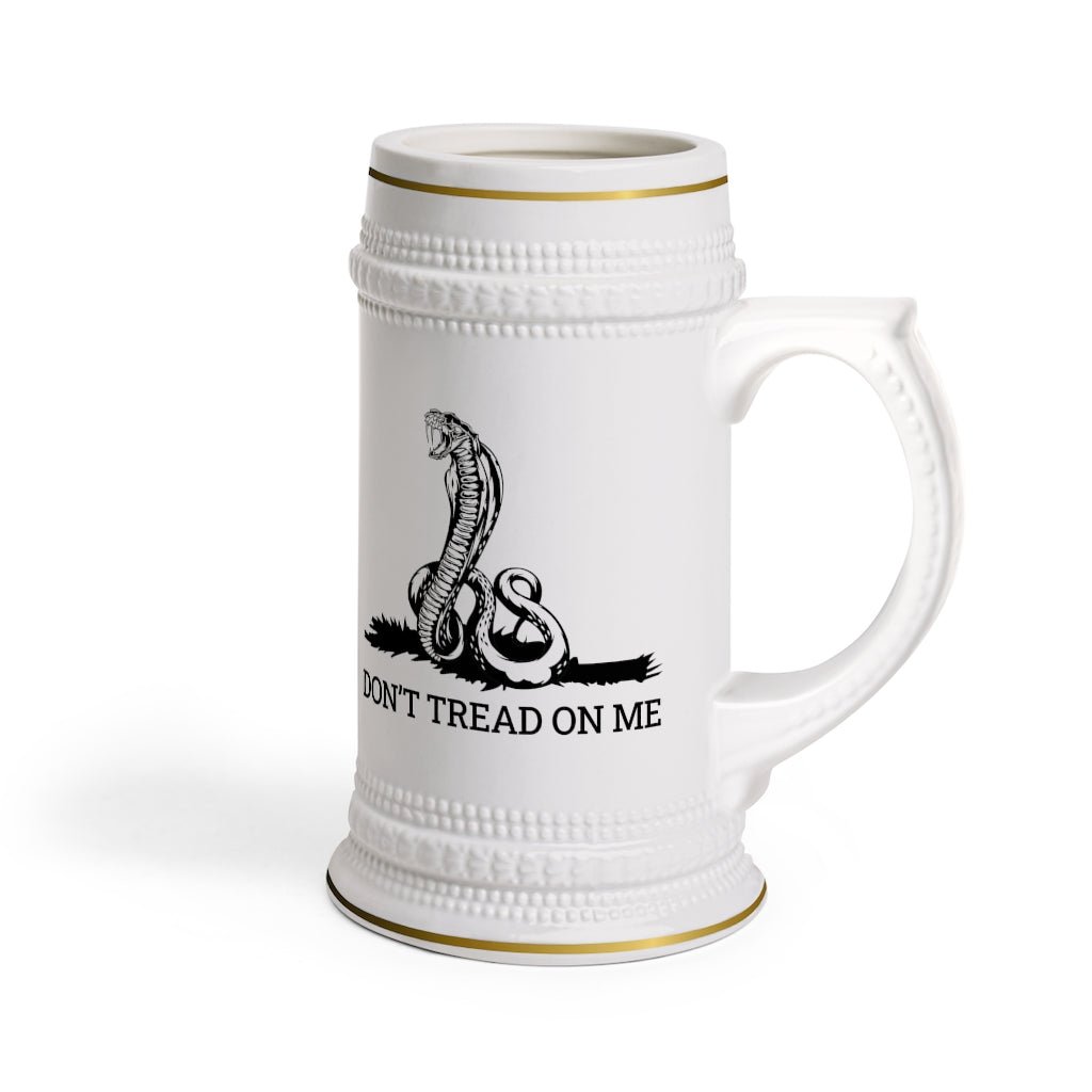 Don't Tread on Me Beer Stein Mug With Drinking Handle - We Love Your Gift