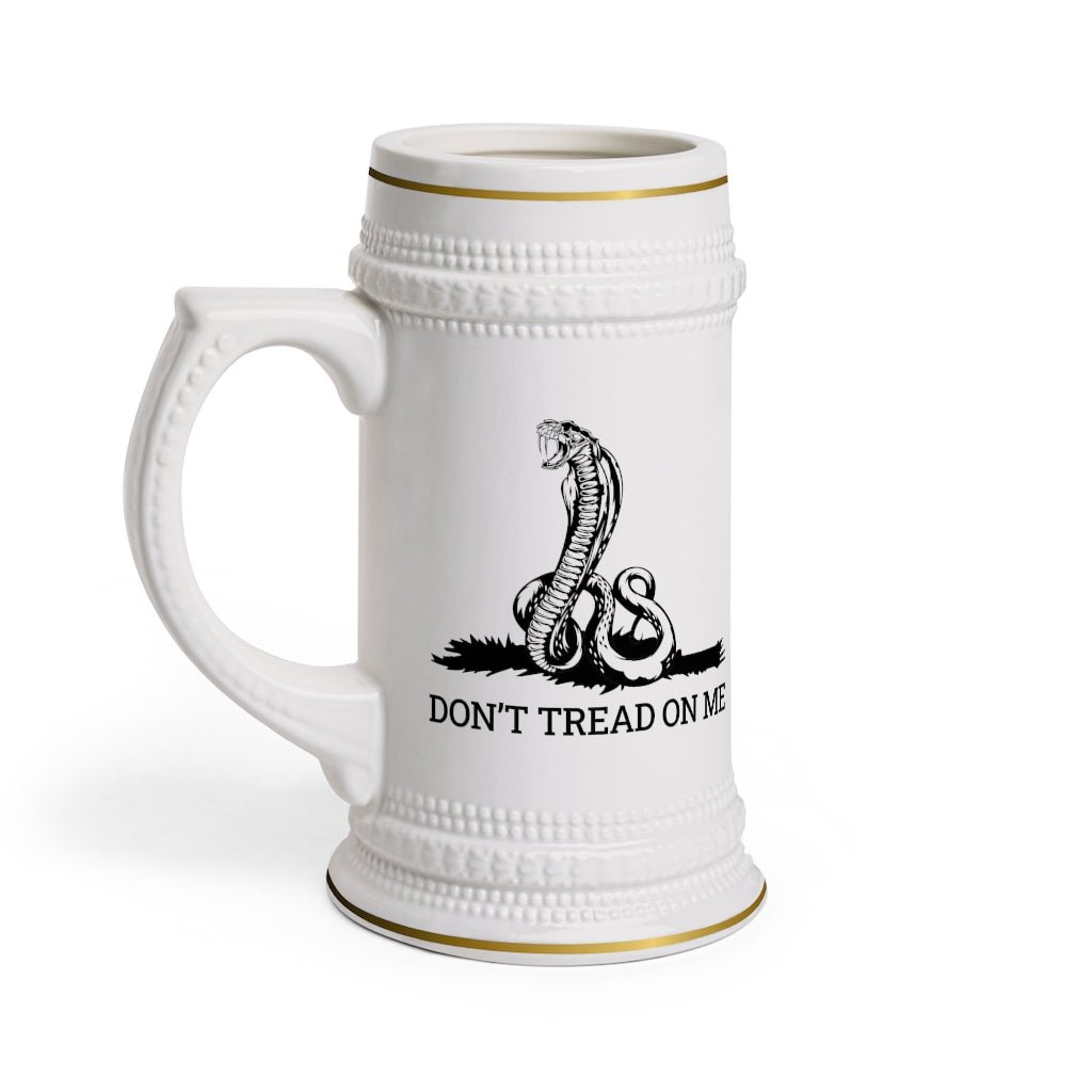 Don't Tread on Me Beer Stein Mug With Drinking Handle - We Love Your Gift