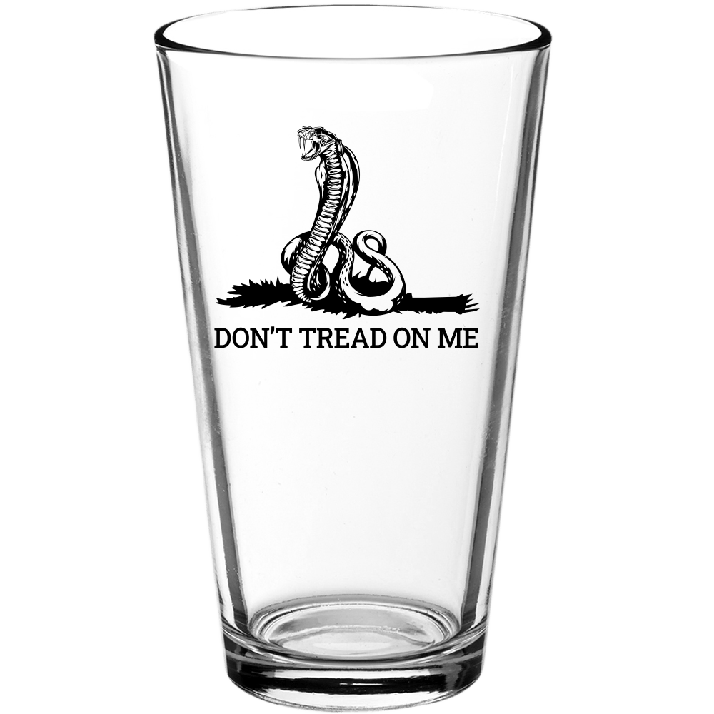 Don't Tread On Me Pint Glass - We Love Your Gift