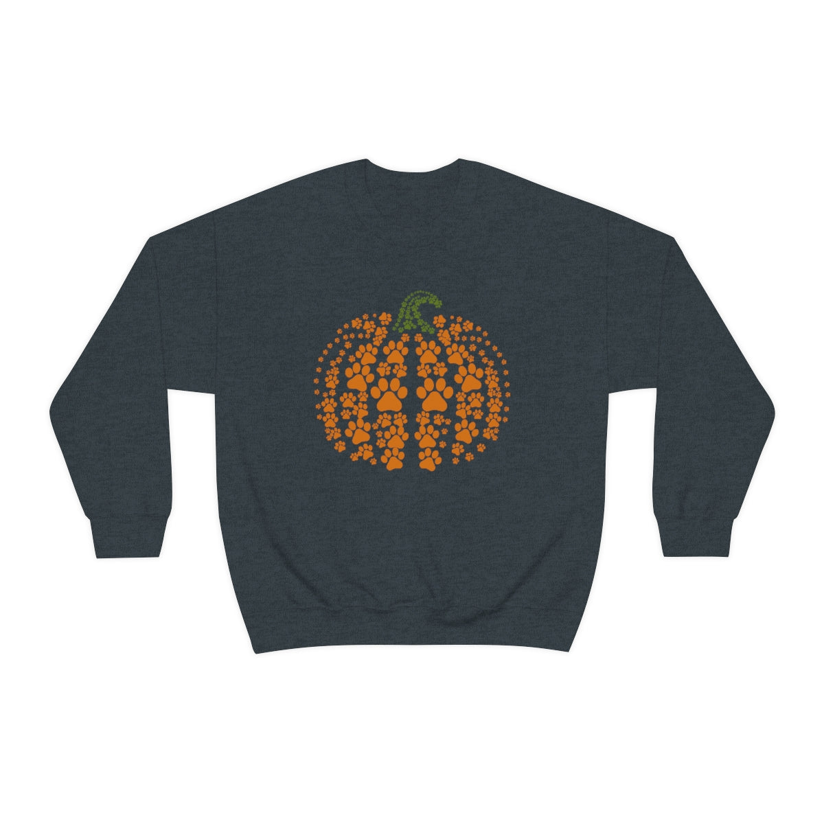 Paw Print Pumpkin Sweatshirt for Fall