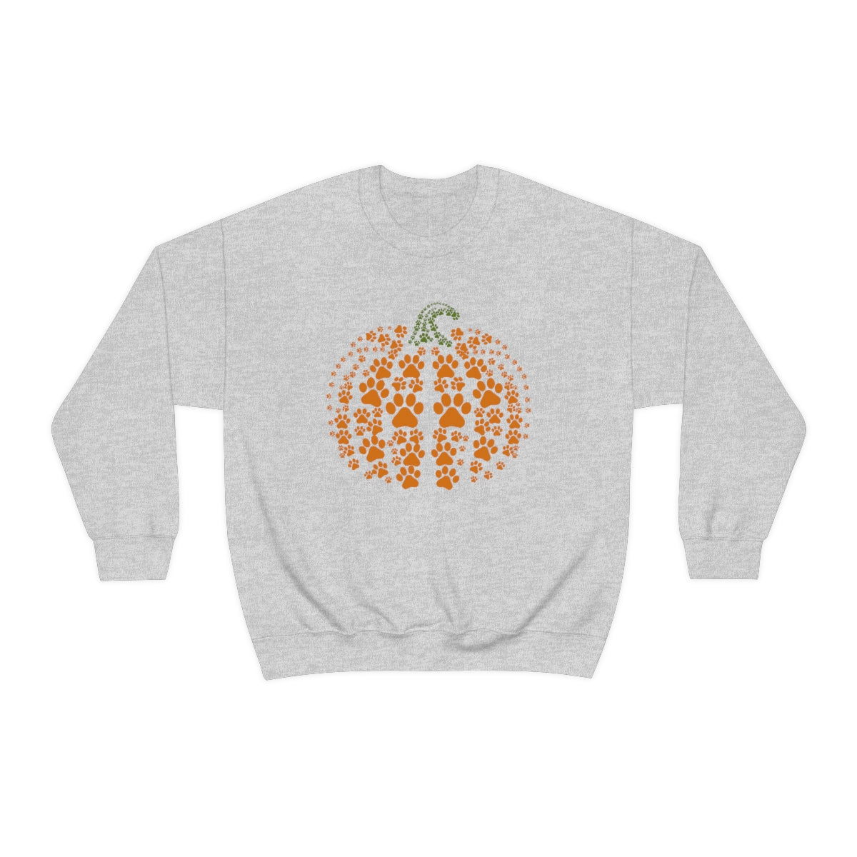 Paw Print Pumpkin Sweatshirt for Fall