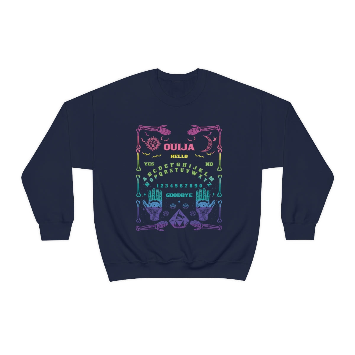 Ouija Board Sweatshirt Print for Fall