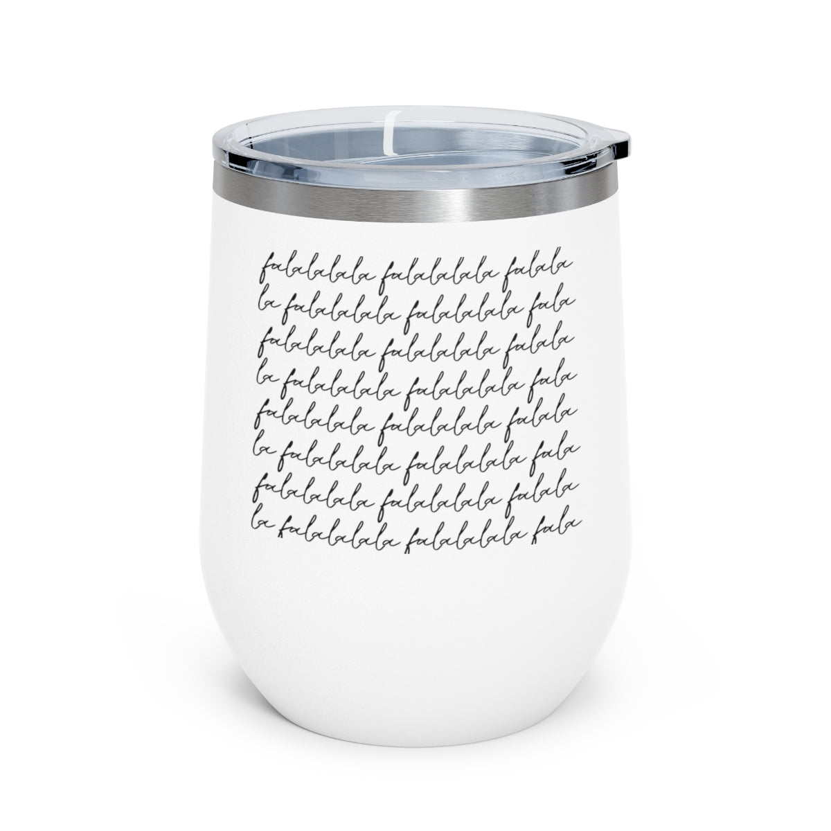 Fa La La La La La La La La - Holiday 12oz Insulated Wine Tumbler - We Love Your Gift