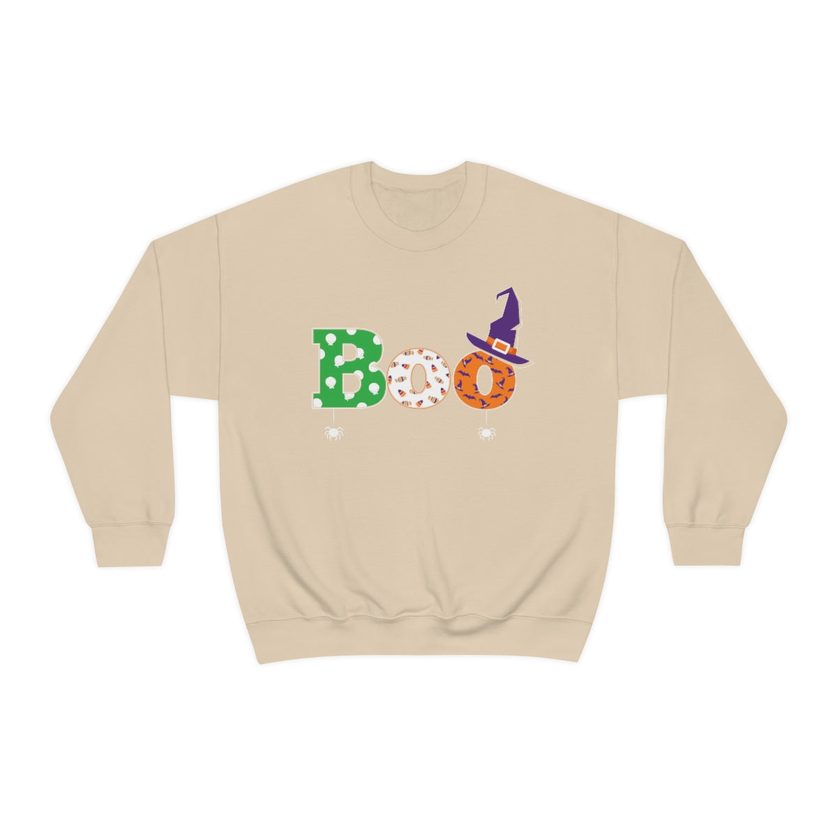 BOO Print  Sweatshirt for Fall